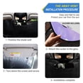 thumbnail image 3 of Foldable Car Windshield Sunshade UV Sun Visor Protector Blocks UV Rays Keeps Vehicle Cool 57x31.5 Inch Frenchie Squad Love Hearts, 3 of 8