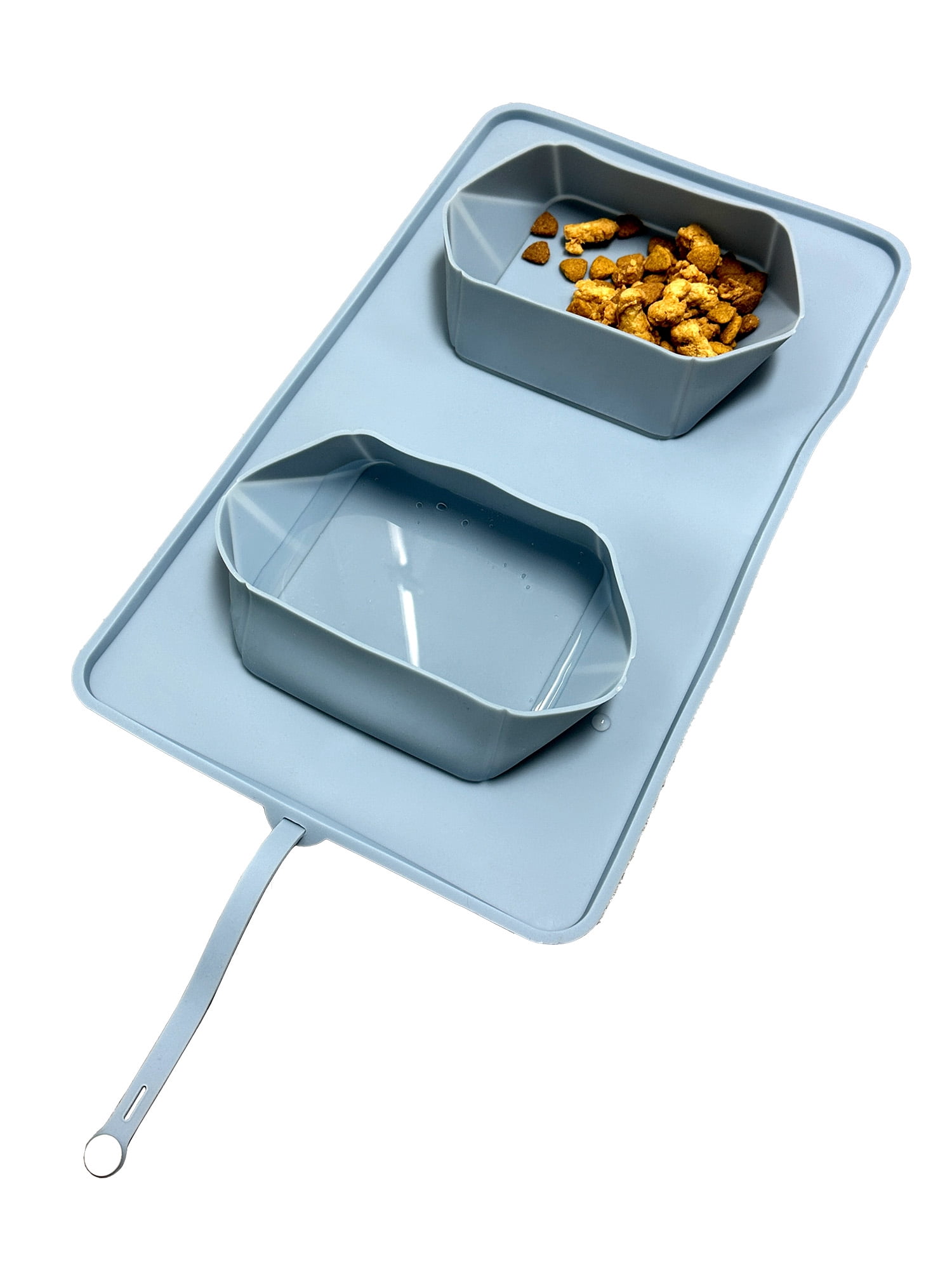 Vibrant Life Portable Double Diner Silicone Dog Food Mat