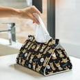 thumbnail image 5 of Kdxio Cute Dogs Corgi Print Tissue Box Cover,Modern PU Leather Rectangular Tissue Box Holder for Bathroom Living Room Bedroom Office Desk Car Home, 5 of 6