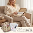 thumbnail image 4 of Yuyamidu Hummingbird Bible Cases for Woman Flowers Quilted Bible Cover Protective Bible Carrying Case Bag with Tote Handle Fashion Carrying Bible Study Supplies Accessories, 4 of 8