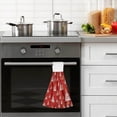 thumbnail image 6 of SKYSONIC 2 PCS Merry Christmas Hand Towels with Hanging Loop for Bathroom and Kitchen, Hanging Band Towel - Xmas Winter Christmas Tree Kitchen Dish Cloth and Bathroom Hand Towels Set , 12"x17", 6 of 6