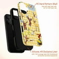 thumbnail image 4 of Curious Monkey Animal Friends Phone Case – Yellow Gingham Background with Party, Giraffe & Bunny, Cover for iPhone 11/12/13/14/15/16 Mini Pro Max Plus, 4 of 6