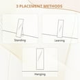 thumbnail image 7 of Sybels Rectangle Floor Mirror, 64" Full-Length Mirror in Aluminum for Bedroom & Living Spaces, Gold, 7 of 7