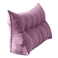 thumbnail image 1 of NAOJIE Triangular Wedge Pillow Queen,Backrest Positioning Support Cushion for Sitting in Bed,Back Rest Removable Reading Pillow Headboard Pillow Full Size(Purple Pink,M), 1 of 3
