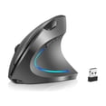 thumbnail image 1 of Ratón ergonómico vertical inalámbrico genérico -NEGRO-, 1 of 3