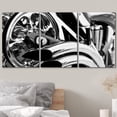 thumbnail image 3 of wall26 Canvas Print Wall Art Set Black &amp; White Close Up of Motorcycle Transportation Vehicles Photography Realism Modern Scenic Relax/Calm Dark for Living Room, Bedroom, Office - 24"x36&quot, 3 of 5