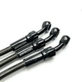 thumbnail image 4 of AN3 28 90 Degree M10 Stainless Steel Braided Motorcycle Brake Hose Line Oil Pipe with 360 Degree Rotatable Banjo Fit for ATV Motocross Pit Dirt Street Racing bike (120cm/47.2"), 4 of 4