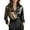 501_Khaki, variant on Women's Button Up Shirts Elegant Double Color Block Cowl Neck Blouse Collared Long Sleeve Business Casual Tops Womens Blouses