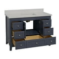 thumbnail image 5 of Abbey 48" Bathroom Vanity with Marine Gray Cabinet and Quartz Top, 5 of 7
