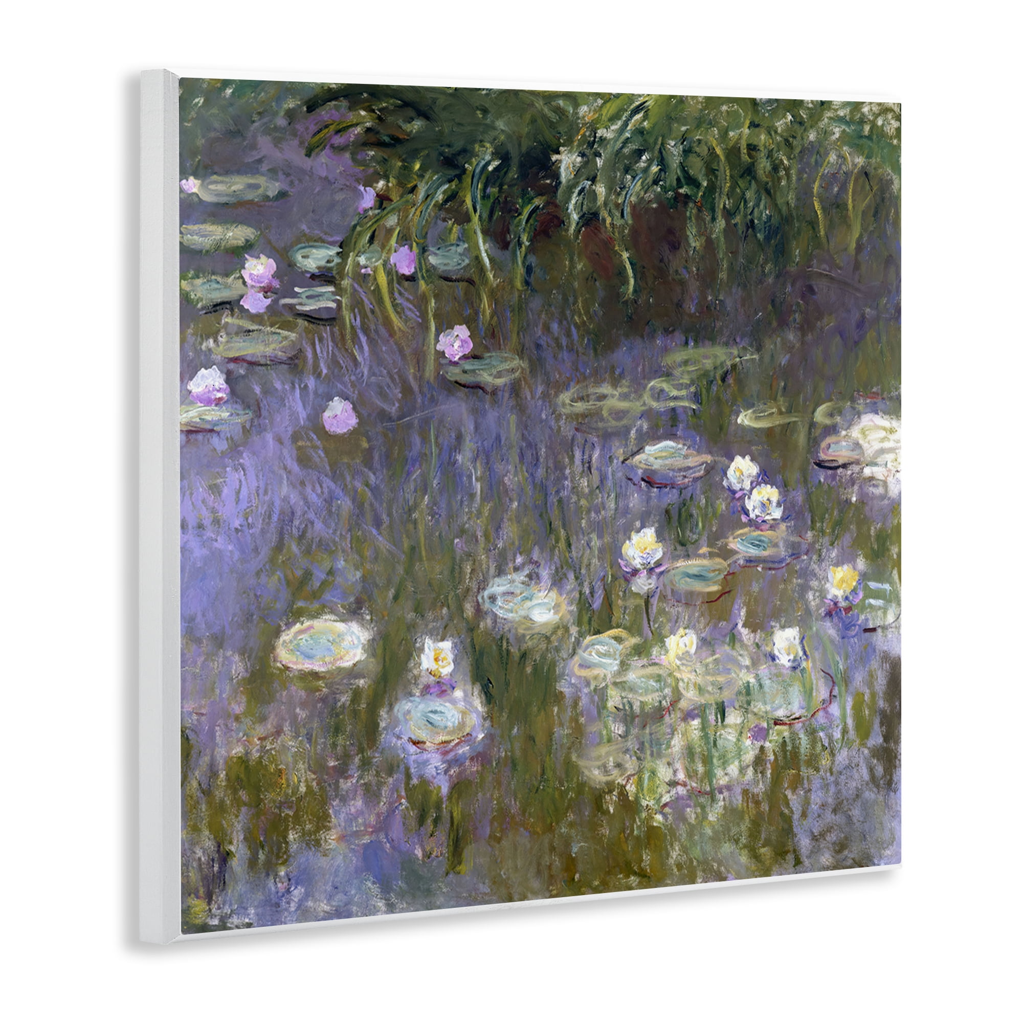 Stupell Industries Classical Water Lilies Monet Landscape & Nature Painting Unframed Art Print Wall Art, 12 x 12