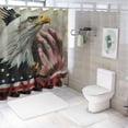 thumbnail image 7 of Orinice Bald Eagle Patriotism American Romanticism Bathroom Decor Set Multi Size Colorful Luxurious Graphic Print Polyester Fabric Fashion Bathroom Decor Set with Hooks 69x72, 7 of 7
