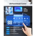 thumbnail image 3 of VEVOR Commercial Ice Maker Machine, 130Lbs/24H with 33Lbs Storage, 45 Cubes per Cycle, Stainless Steel Freestanding & Under Counter Ice Maker with LED Display & Self-Cleaning, for Home Bar Restaurant, 3 of 9