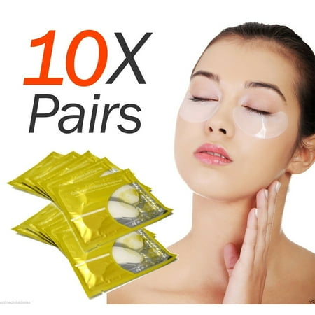 10X Pairs Anti-Wrinkle Dark Circle, Collagen Under Eye Patches Pad Mask Bag