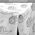 thumbnail image 4 of Snail Dog Crate Cover, Spring Rain Nature Themed Monochromatic Continuous Zentangle Helix Pattern, Easy to Use Pet Kennel Cover for Dogs, 35" x 23" x 27", White Charcoal Grey, by Ambesonne, 4 of 6