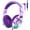 DeepPurple, variant on QearFun Kids Headphones Wired with 85/94dB Volume Limit, Foldable On-Ear Headset with Microphone & Audio Sharing Port for School, Travel, Tablet - for Boys & Girls (Deep Purple)