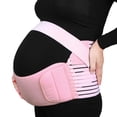thumbnail image 1 of Pink S Size Maternity Antepartum Belt Pregnant Women Abdominal Support Waist Belly Band Back Brace, 1 of 11