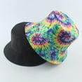 thumbnail image 3 of CoCopeaunts Tie Dye Bucket Hat Women Summer Sun Hats Unisex Reversible Fisherman Hat Beach Sunscreen Reversible Bucket Cap, 3 of 8