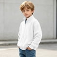 thumbnail image 6 of Children Long Sleeve Stand Collar Sweatshirts Casual Fashion Lightweight Tops Basic Daily Outdoor Jumpers, 6 of 8