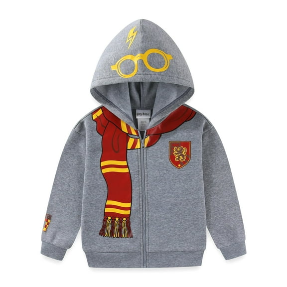 Harry Potter Gryffindor Fleece Zip Up Hoodie (Boys), Sizes 4-14
