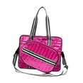 thumbnail image 3 of DYNWAVECA Tennis Bag Badminton Bag with Shoulder Strap Racquet Carrying Bag Pickleball Racket Storage Tennis Handbag Tennis Racquet Bag Rose Red, 3 of 9