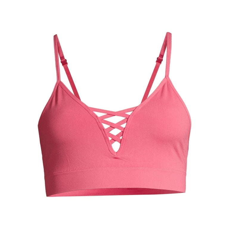 No Boundaries Junios' Seamless Pullover Strappy Front Bralette