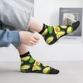 thumbnail image 2 of Fuzoiu Fresh Avocado Print Adult Socks, Crew Moisture-wicking Socks, Unisex Cushion Crew Socks,Casual Sports Ankle Socks, 2 of 7
