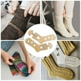 thumbnail image 3 of Wooden Sock Blockers Set of 2, Knitting Sock Shaper & Dryer for Handmade Socks, Crochet Stocking Display Form Stretchers, Weaving Yarn Craft Tool for Perfect Fit, 3 of 5