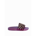 thumbnail image 2 of Bamboo Cozy-03 Velvet Slide Sandal in Purple, 2 of 4