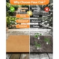 thumbnail image 5 of WINSOON Artificial Coir Doormat for Outdoor Outside Indoor Entrance 24"x 36"- Yellow, 5 of 5