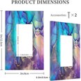 thumbnail image 4 of Sdmnsg-T Purple Marble Print Single Rocker Decorative Electrical Receptacle Outlet Plates Covers for Bedroom Kitchen Farm House Decor, 4 of 5