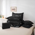 thumbnail image 4 of YST Zodiac Astrology Comforter Set, Celestial Bedding 7-Piece, Purple Galaxy, Psychedelic Patterns, Queen, 4 of 4