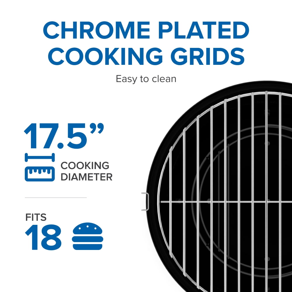 NAPOLEON 18 in. Kettle Charcoal Grill in Black