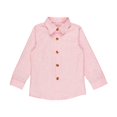 thumbnail image 5 of Fozruso Boys Striped Button-Down Shirts Long Sleeve Collared Dress Shirts School Uniform Shirts for Toddler and Kids, 5 of 7