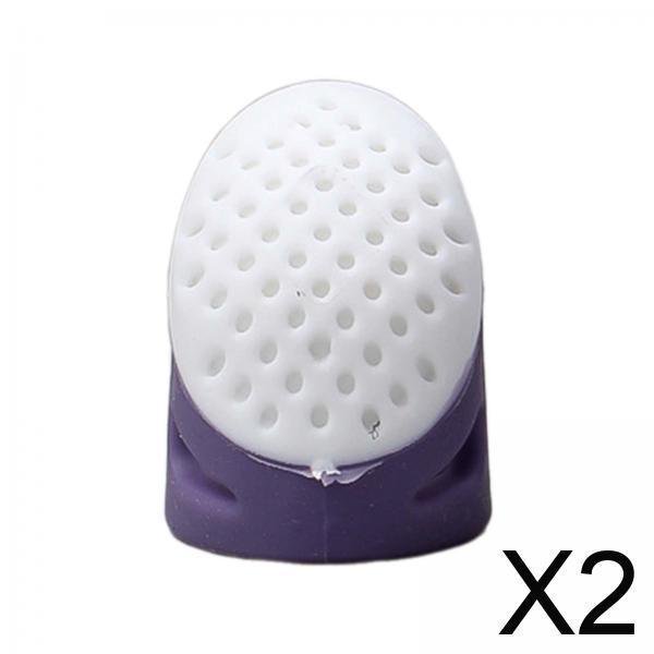 Dedal de costura,Dedales para coser a mano,acolchar,,Dedal de silicona para coser,protector de dedos para el pulgar,Dedal para tejer con la punta de los dedos Dedal para