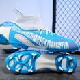 thumbnail image 2 of Zapatos de fútbol ultraligeros para hombre y niño, botas de fútbol, tacos de entrenamiento para exteriores, zapatillas deportivas antideslizantes FG/TF, 2 of 5