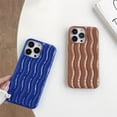 thumbnail image 4 of Compatible with iPhone Case,Cute Curly Wave Water Ripple Shape Pattern Protection Soft Shockproof Cover Phone Case (Brown,iPhone Xr), 4 of 9
