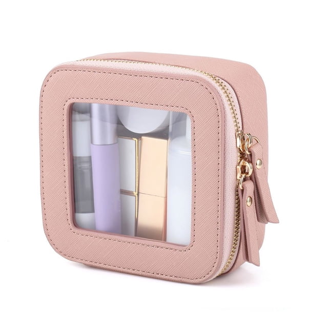 Fiudx Bolsa de Maquillaje, Organizador Portátil Compacto para Artículos de Tocador, Almacenamiento Duradero con Cremallera, Elegante Almacenamiento de Viaje, Uso Diario Práctico, para Viajes y Ocio,