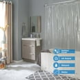 thumbnail image 3 of Bath Bliss 2 Pack Heavy Weight PVC Shower Liner in Super Clear, 3 of 7