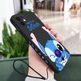 thumbnail image 1 of Disney Stitch-funda de silicona con correa de mano para teléfono, carcasa para iPhone 14, 13, 12, 11 Pro Max, Mini, X, XR, XS MAX, SE20, 8, 7 Plus, 6, 6S Plus Fivean unisex, 1 of 2