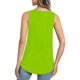 thumbnail image 4 of Camiseta Sin Mangas Para Mujer, Suelta, Suave, De Color Puro, Cuello En V, Fibra De Poliéster, Camiseta Sin Mangas De Verano Para Mujer Para Verano, 4 of 6