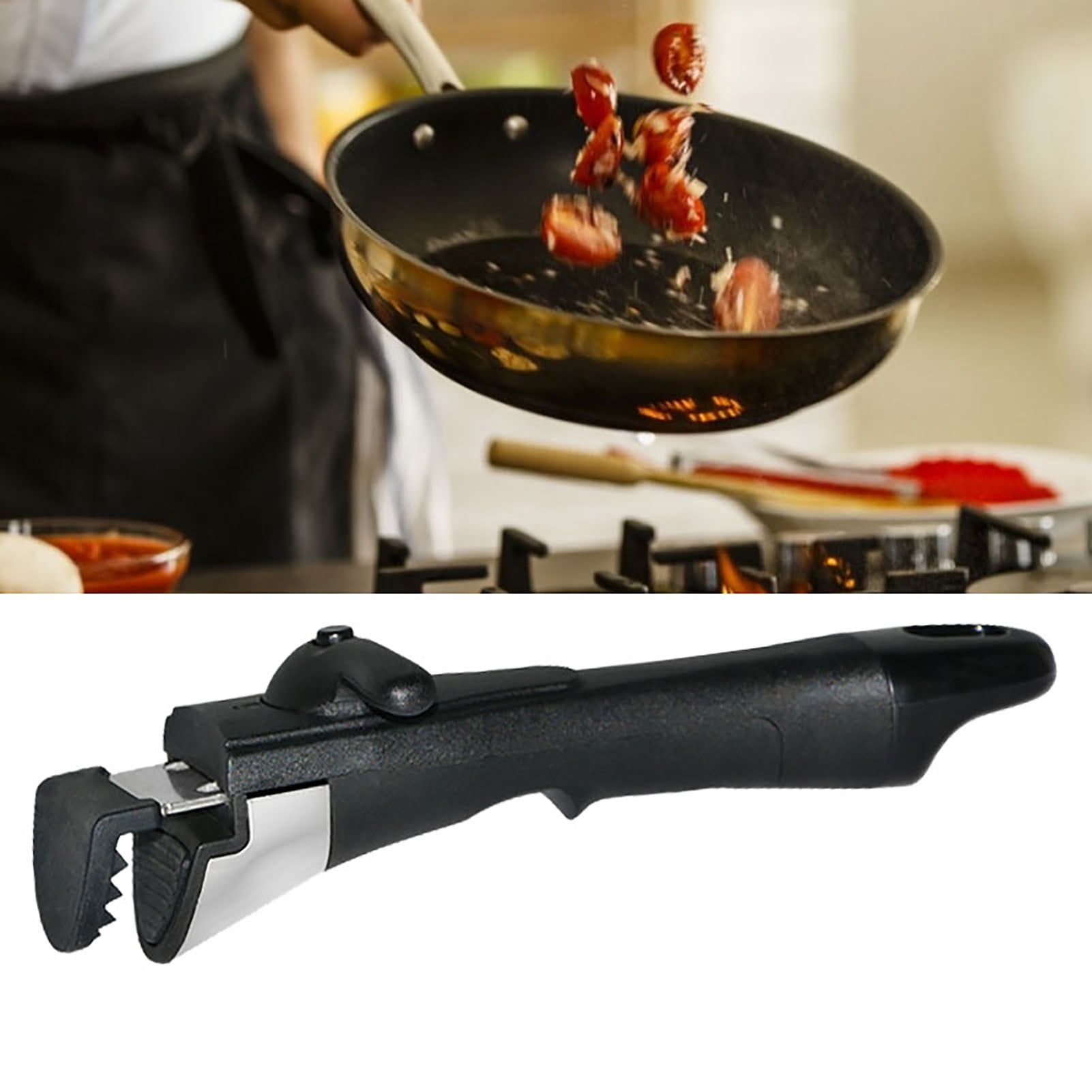 Handle Pot Replacement Pan Wok Grip Removable Detachable Universal  Accessory Kitchen Premium Cookware Long Frying Stock 