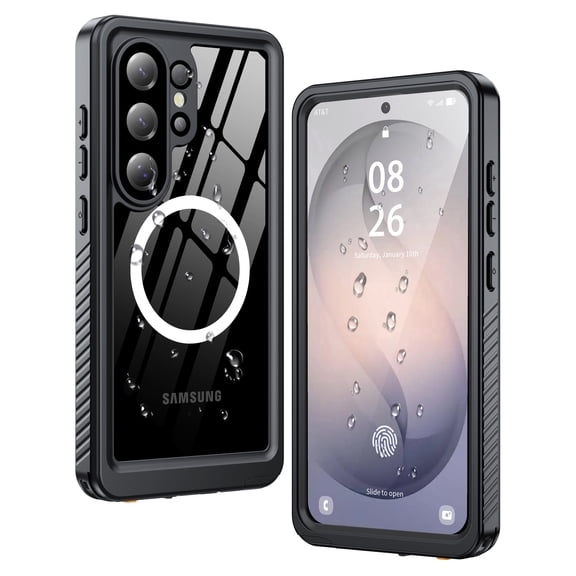 ANTSHARE Magnetic for Samsung Galaxy S26 Ultra Case, Waterproof with Built in Screen Protector & Camera Protection, [Compatible with MagSafe] Full Body Rugged Phone Case 6.9''-Black
