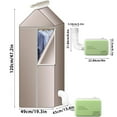 thumbnail image 2 of Portable Functional Clothes Dryer Upgraded 600w Household Small Appliance Fast Drying For Shoes Garments Sturdy Foldable Shelf Design, 2 of 8