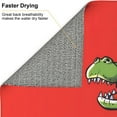 thumbnail image 6 of Honeii Cool Crocodile With Sunglasses for Dish Drying Mat for Kitchen Counter, Non-slip Rubber Backed, Hide Stain Kitchen Super Absorbent Draining Mat, Dish Rack Pad, 6 of 8