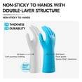 thumbnail image 4 of Vgo... Reusable Household Gloves Infused with Aromas,Lined Dishwashing Gloves,Cleaning Gloves,Long Sleeves (TP1117, 9/L,Blue), 4 of 7