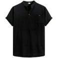 thumbnail image 1 of SOMOWI Mens Tshirts Multipack Comfort Fit Crew Neck Soft Blend Basic Everyday Wear Black Fall Tops Trendy L, 1 of 3
