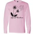 thumbnail image 3 of Inktastic Spread Kindness Dandelion Long Sleeve T-Shirt, 3 of 5