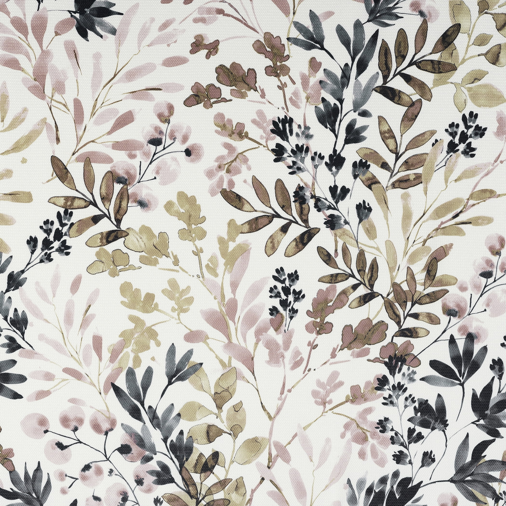 No. 918 Amelie Botanical Print Room Darkening Grommet Curtain Panel, 48"x84", Blush