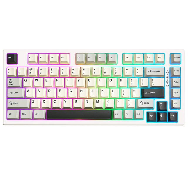 Teclado YUNZII RT80 para juegos RGB Hot Swap de 82 teclas inalámbrico