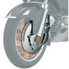 Kuryakyn 7451 Chrome Rotor Cover with Amber/Amber Ring of Fire